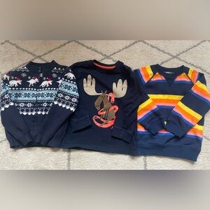 Kids Moose Graphic Navy Blue Shirt